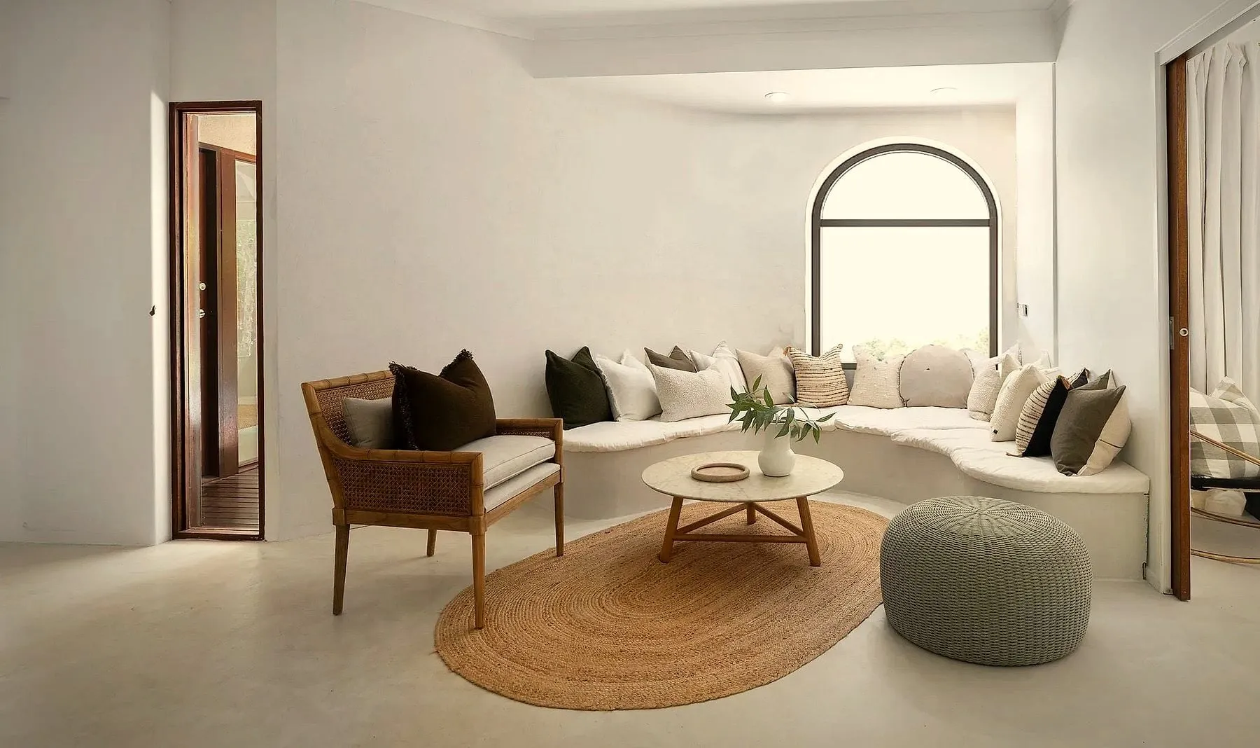 Microcement, a private home — Residential interior