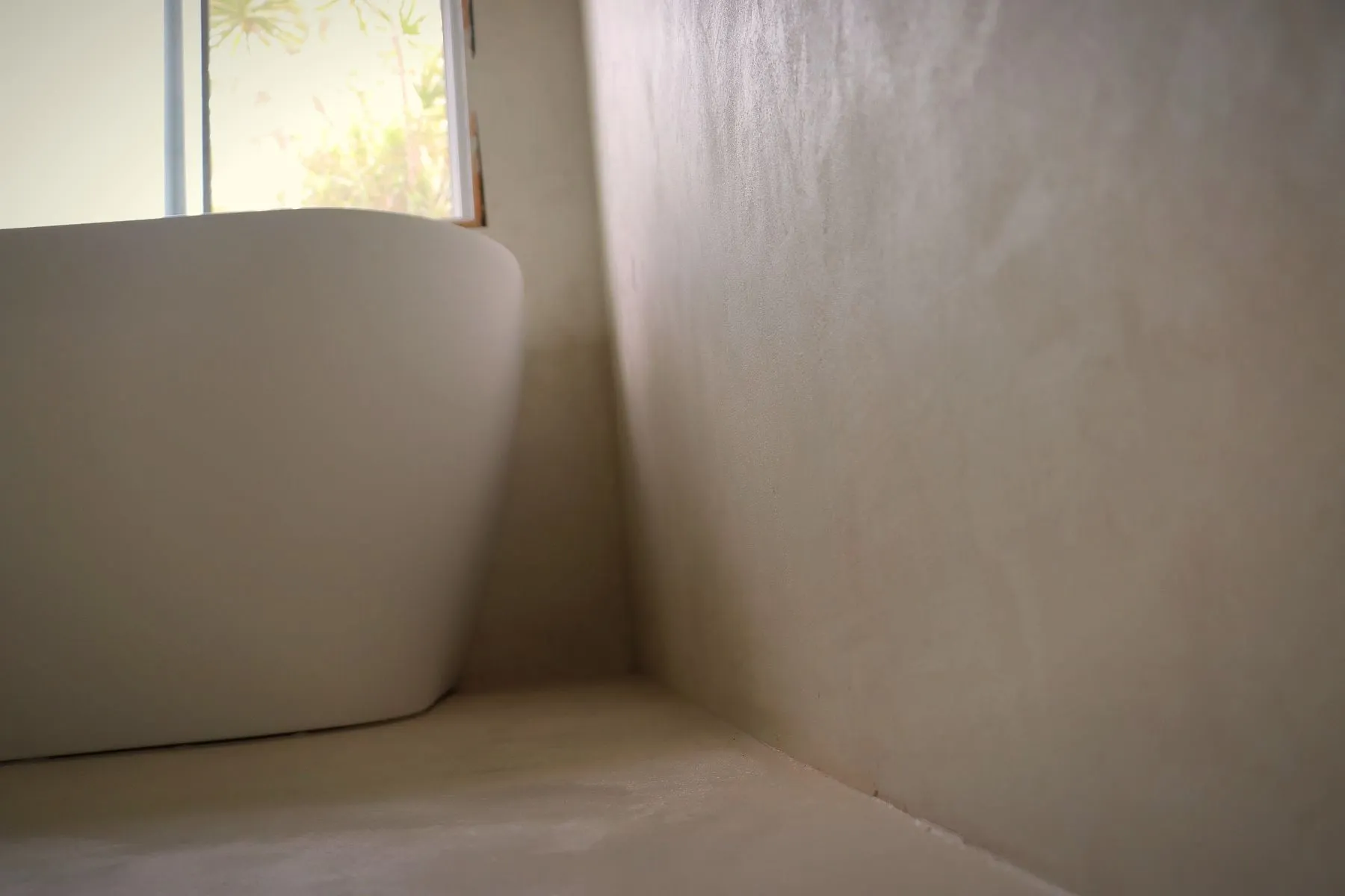 A microcement interior, Doonan — detail
